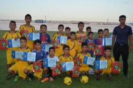 Bolalar futboli. Navoiyda “O'FA Kubogi” musobaqasi bo'lib o'tdi