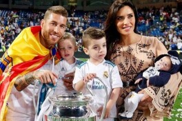Serxio Ramos va uning oilasi 
