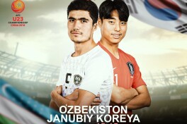 Bugun 15:15. O'zbekiston U-23 - Janubiy Koreya U-23