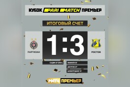 Parimatch Premer Kubogi. "Partizan" - "Rostov" 1:3