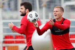 Кокорин "Спартак" сафида машғулот ўтказди