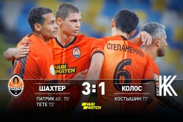 Ukraina premer-ligasi. "Shaxtyor Doneck" - "Kolos Kovalevka" 3:1
