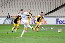 Yevropa ligasi.  "AEK" - "Lester" 1:2