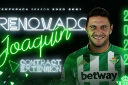 Xoakin "Betis" bilan shartnomasini bir yilga uzaytirdi. Yozda u 40 yoshni qarshi oladi