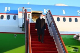 Shavkat Mirziyoev Qishki Olimpiya o'yinlari ochilish marosimida ishtirok etish uchun Pekinga yetib bordi