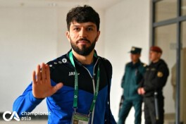 O'zbekiston terma jamoasi Namangandagi "Markaziy" stadionga yetib keldi