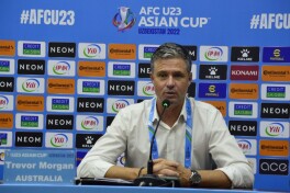 Avstraliya U-23 termasi bosh murabbiyi Trevor Morgan: "Qizil kartochkadan so'ng kuchni to'g'ri taqsimlab, o'yin strukturasini o'zgartirdik"