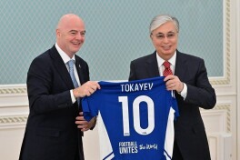 Qozog'iston Prezidenti FIFA rahbari bilan uchrashdi