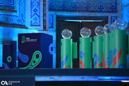 Самарқанддаги футзал бўйича Жаҳон чемпионатига қуръа ташлаш маросимидан суратлар