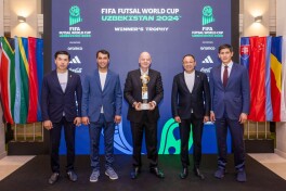 O'zbekiston delegaciyasiga Futzal Jahon chempionati-2024 kubogini topshirish marosimi bo'lib o'tdi