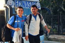 "Nasaf" va "Shabab Al Ahli" stadionga yetib keldi