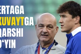 O'zbekiston terma jamoasi Kuvaytga qarshi o'yindan oldingi rasmiy mashg'ulotini o'tkazdi