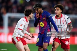 La Liga. "Jirona" - "Barselona" 2:1