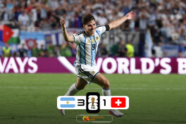 JCH. Argentina bir kishi kam bo'lib qolgan Shvecariyani qo'shimcha bo'limlarda mag'lub etdi