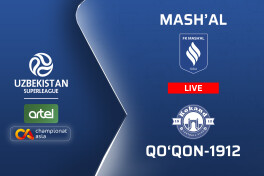 Superliga. "Mashal" – "Qo'qon-1912" (matnli translyatsiya)