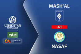 🔴 Superliga. "Mashal" – "Nasaf" 0:0 (matnli translyatsiya)