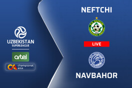 Superliga. "Neftchi" – "Navbahor" (matnli translyatsiya)