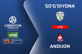🔴🔴🔴 Superliga. "So'g'diyona" – "Andijon" (matnli translyatsiya)