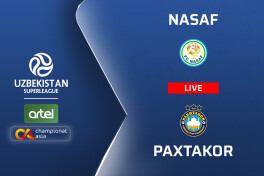 Superliga. "Nasaf" – "Paxtakor" (matnli translyatsiya)