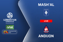 Superliga. "Mashal" - "Andijon" (matnli translyatsiya)