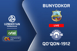 Superliga. "Bunyodkor" – "Qo'qon-1912" (matnli translyatsiya)