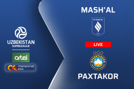 Superliga. "Mashal" - "Paxtakor" 0:0 (matnli translyatsiya)