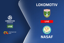 Superliga. "Lokomotiv" - "Nasaf" (matnli translyatsiya)