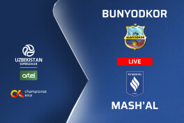 Superliga. "Bunyodkor" – "Mashal" (matnli translyatsiya)