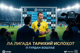 Ispaniyada hakamlar o'yinlardan so'ng intervyu berishni boshlaydi
