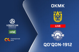Superliga. OKMK - "Qo'qon-1912" 1:0 (matnli translyatsiya)