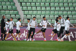 "Neftchi"ning "Al Ittihod"ga qarshi bahs oldidan rasmiy mashg'uloti