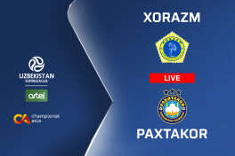 Superliga. "Xorazm" – "Paxtakor" (matnli translyatsiya)