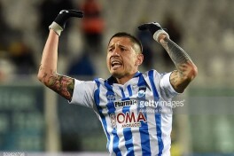 Italiya B  seriyasi to'purari Lapadula Milanga o'tdi